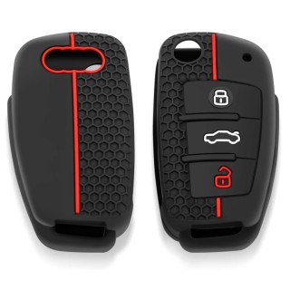 Силиконов калъф за ключ за AUDI с 3 бутона